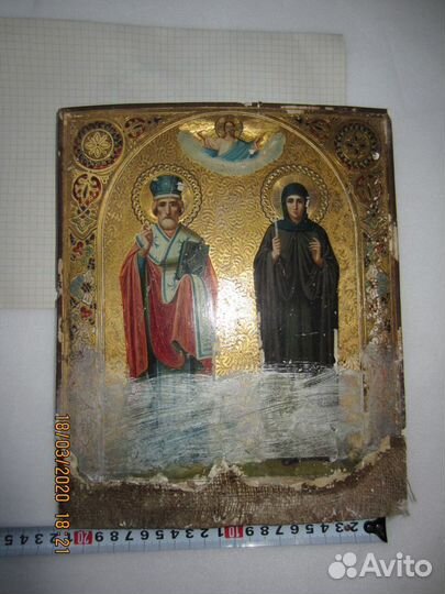 Икона «Святой Николай Чудотворец и Святая Царица