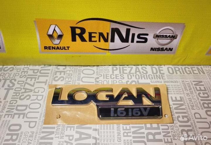Эмблема надпись 1.6 16кл Renault Logan 2