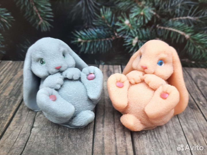 Мыло ручной работы зайки