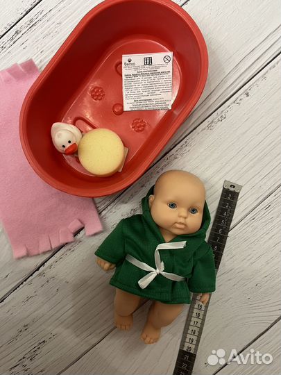 Пупс в ванне новый