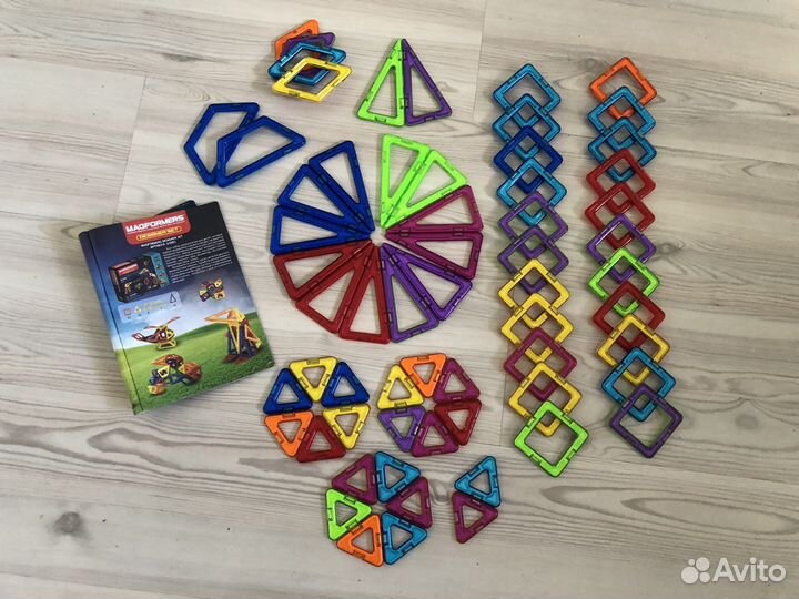 Конструктор и колеса Magformers арт. 63081 62дет