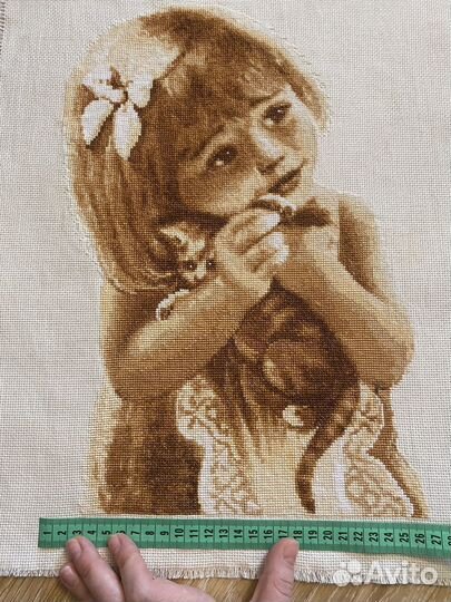 Готовая картина вышитая крестом