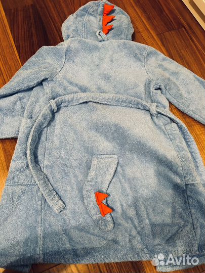 Детский махровый халат 122 динозавр