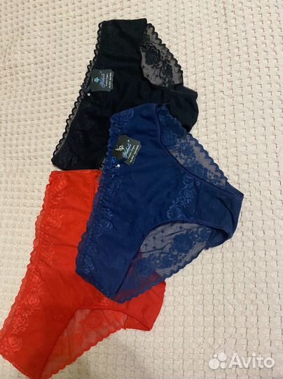 Женские ажурные новые трусики,с авсокой посадкой