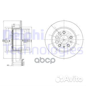 Диск тормозной bg2103 Delphi