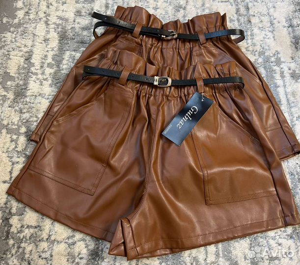 Шорты Женская Эко Кожа