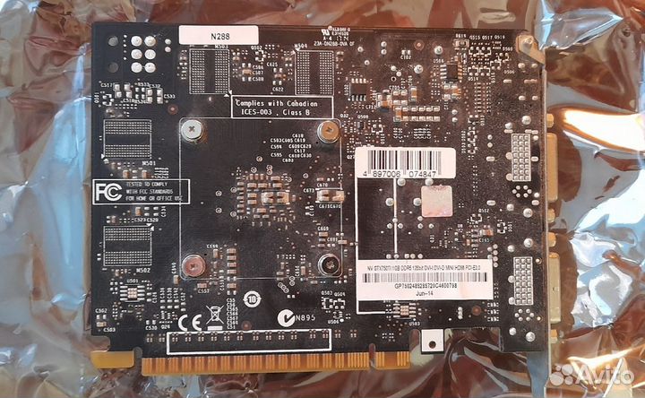 Видеокарта GeForce GTX 750Ti 1gb