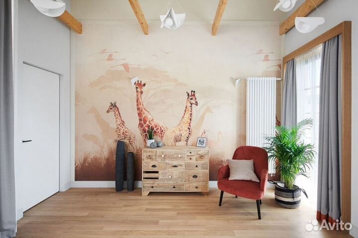 Скрытая дверь под отделку