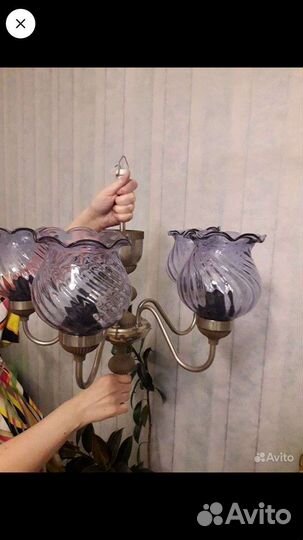 Люстры хрусталь СССР и чехия.винтаж