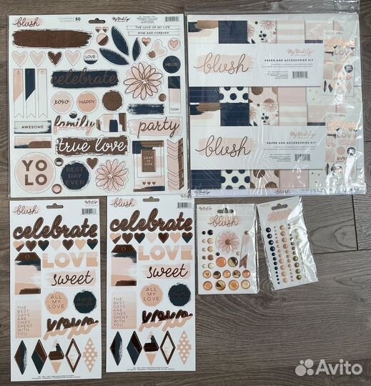 Бумага для скрапбукинга My Mind’s Eye, «Blush»