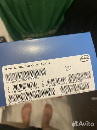 Процессор intel celeron g3930 бокс lga1151