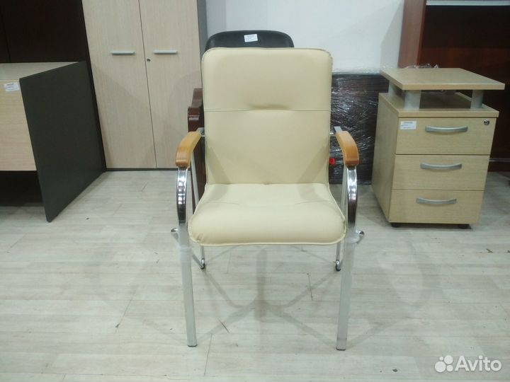 Стул для посетителей Самба Хром (к/з) Новый