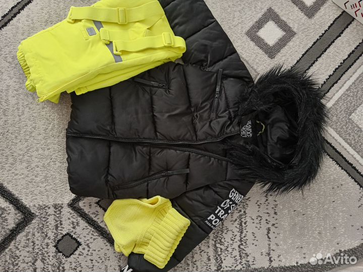 Зимний комплект для девочки 128