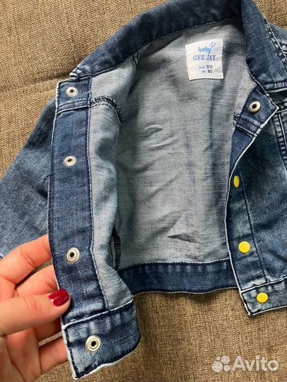 Джинсовая куртка детская 80