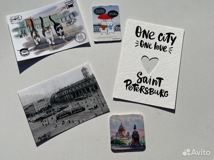 Сувениры из Санкт-Петербурга открытки магниты