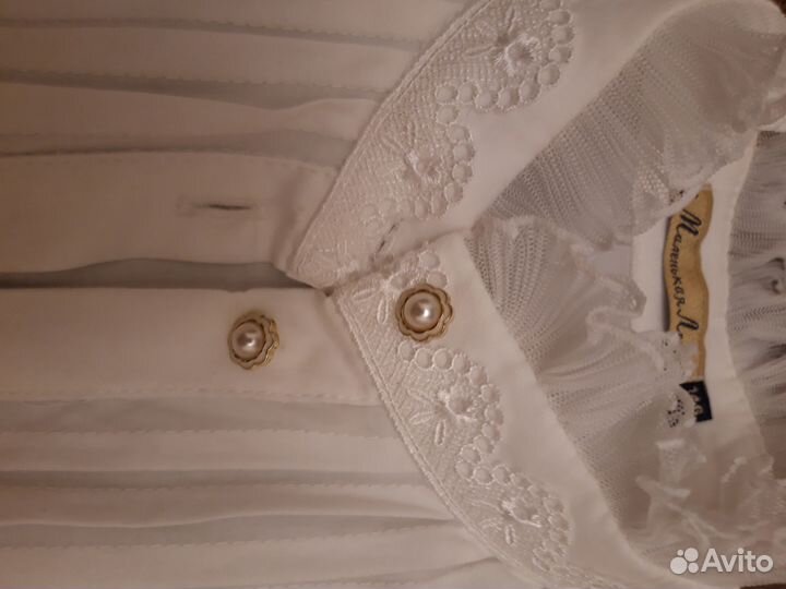 Нарядная школьная блузка 134-140