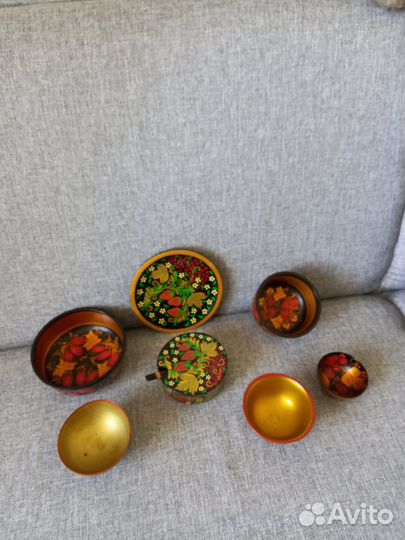 Набор посуды хохлома