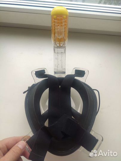 Маска полнолицевая для снорклинга размер s/m