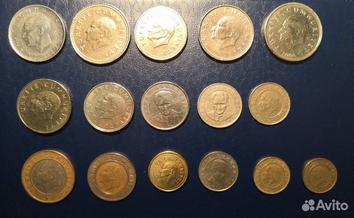 Монеты турции (2 набора)