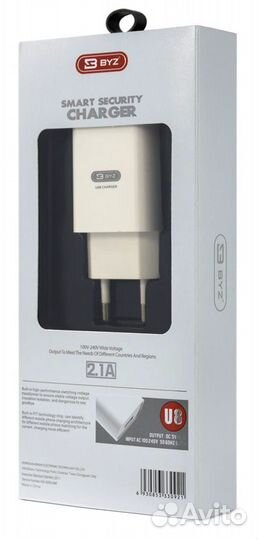 Быстрая зарядка 220 на 2,1А / 2,4А 2 х USB