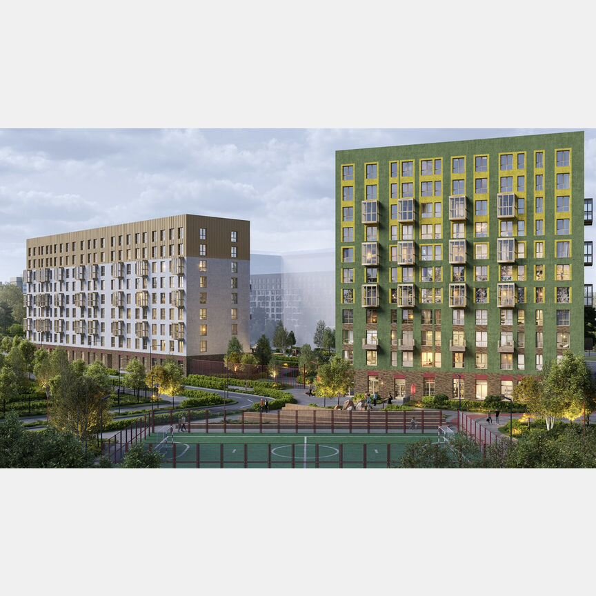 Квартира-студия, 25,2 м², 6/9 эт.