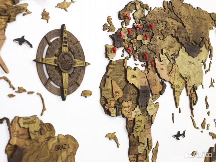 Настенная карта мира