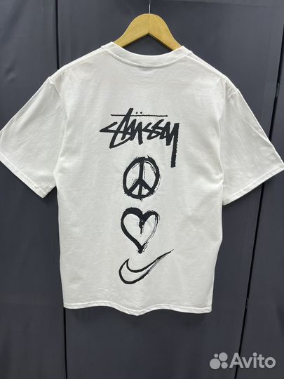 Футболка nike stussy шикарная (стиль 2024)