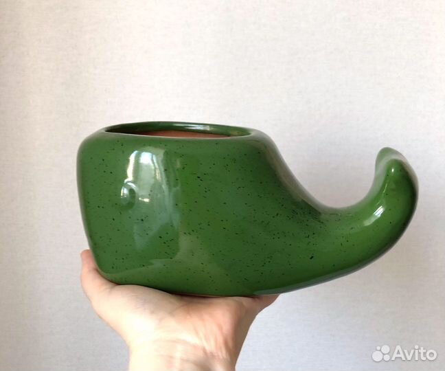 Керамическое кашпо «Кит»