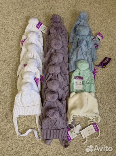 Шапочки вязанные