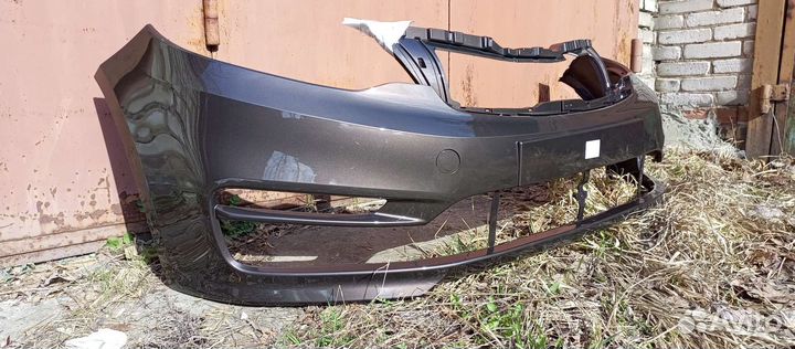 Передний бампер kia rio 3 коричневый