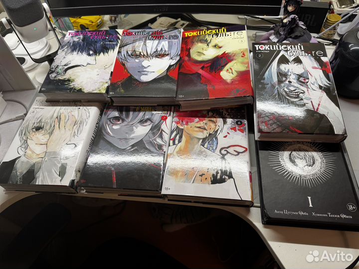 Манга токийский гуль re (2-8 тома) и тетрадь