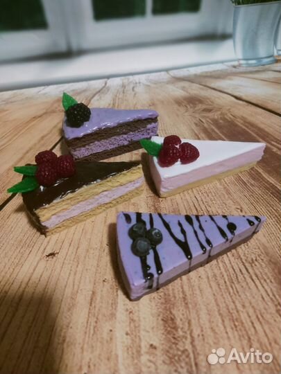 Мыло кусочек торта и чизкейк