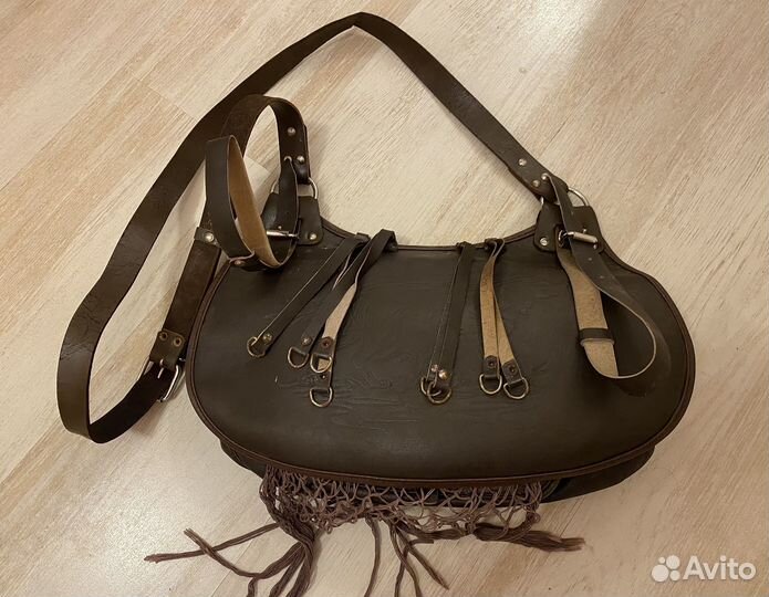 Охотьничья сумка, кожа