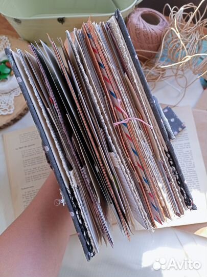 Дачный блокнот в технике скрапбукинг