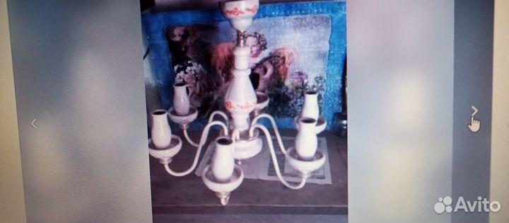 Люстра фарфор производства Чехословакии