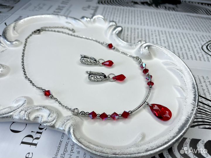 Колье чокер swarovski