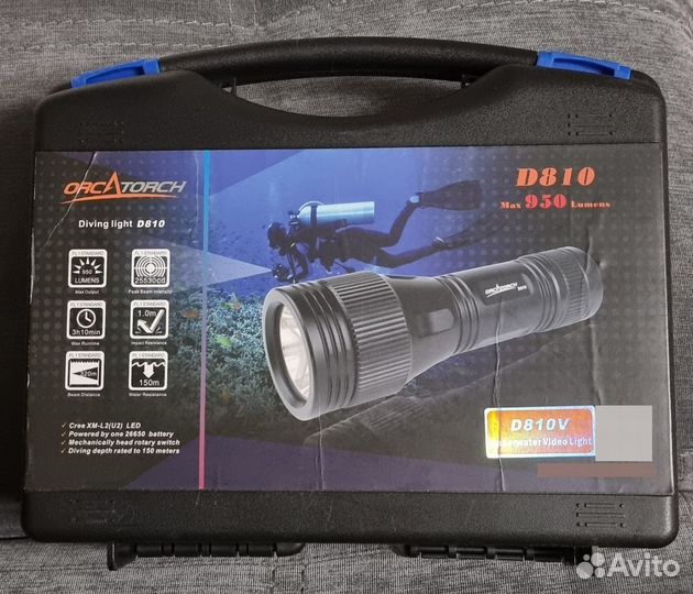 Фонарь orcatorch D810V