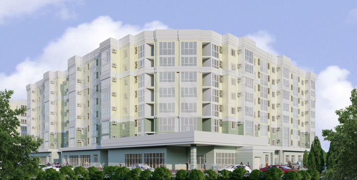 2-к. квартира, 60,6 м², 2/8 эт.