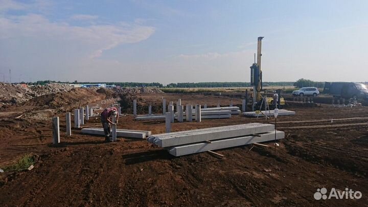 Фундамент на жб сваях