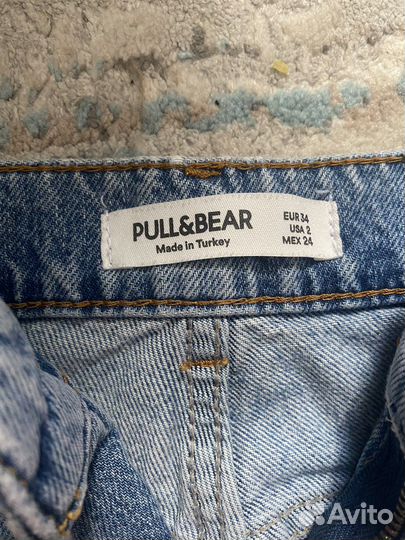 Джинсы pull and bear mom mex 24