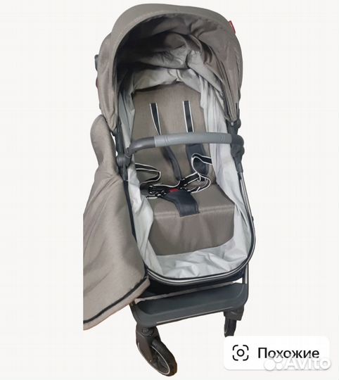 Детская коляска Teknum 3 в 1 серая/трансформер