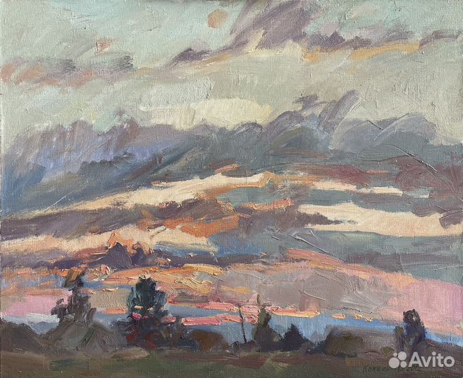 Картина маслом на холсте пейзаж