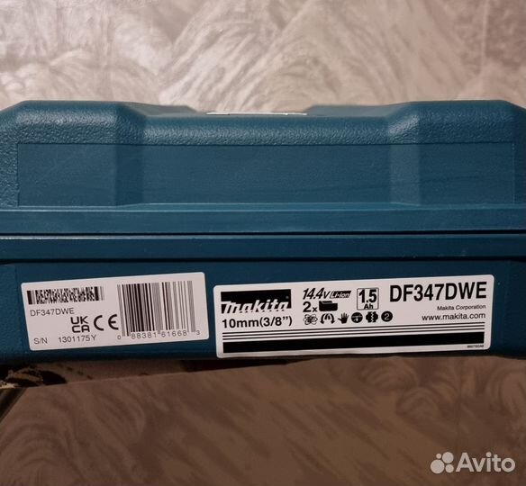 Аккумуляторная дрель-шуруповерт Makita DF347DWE