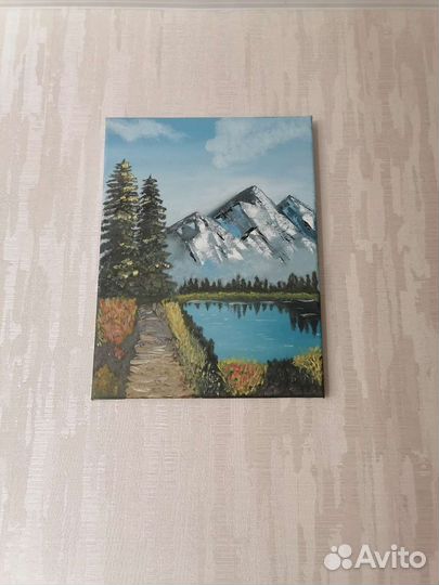 Картина маслом на холсте пейзаж