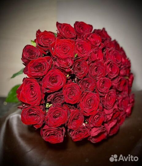 101 Роза, 60 см, Букет, Цветы с Доставкой