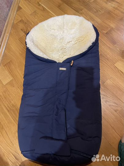 Конверт в коляску из натуральной овчины christ