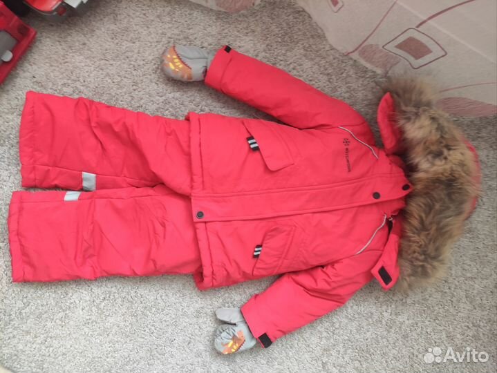Костюм зимний красный 92 98