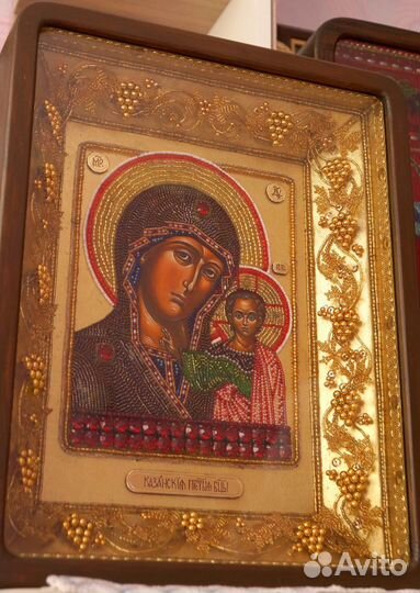 Икона Богородицы Казанская рукописная