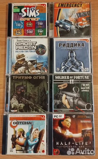 Компьютерные игры диски CD, DVD