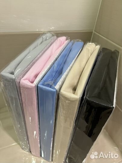 Простынь на резинке, страйп сатин 180х200 см